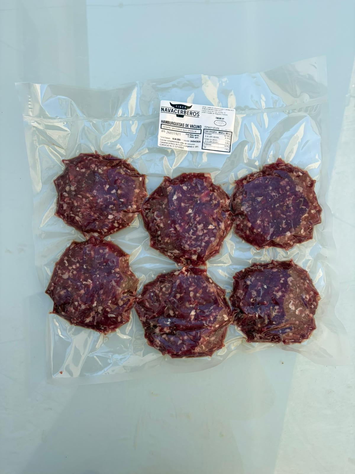 Hamburguesas 30 días de maduración- 1KG